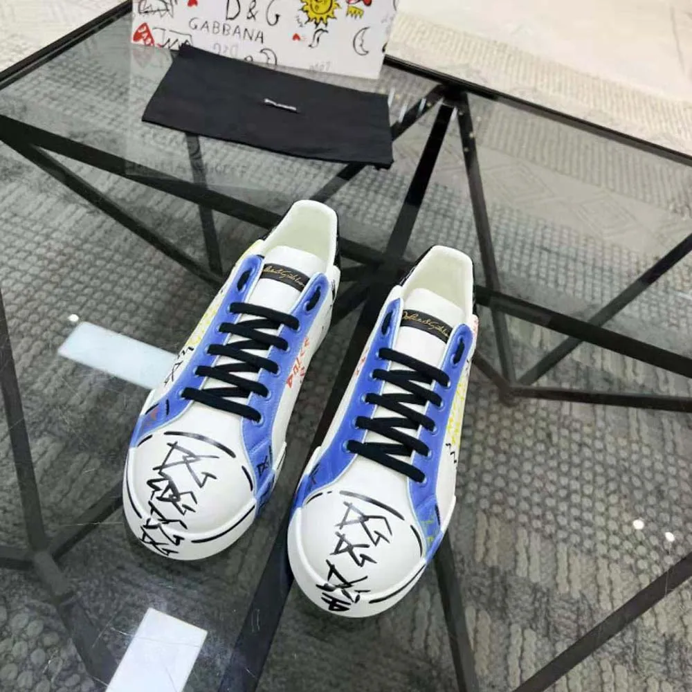 DOLCE GABBANA D&G ZAPATILLAS PORTOFINO DE EDICIóN LIMITADA UNISEXAZUL