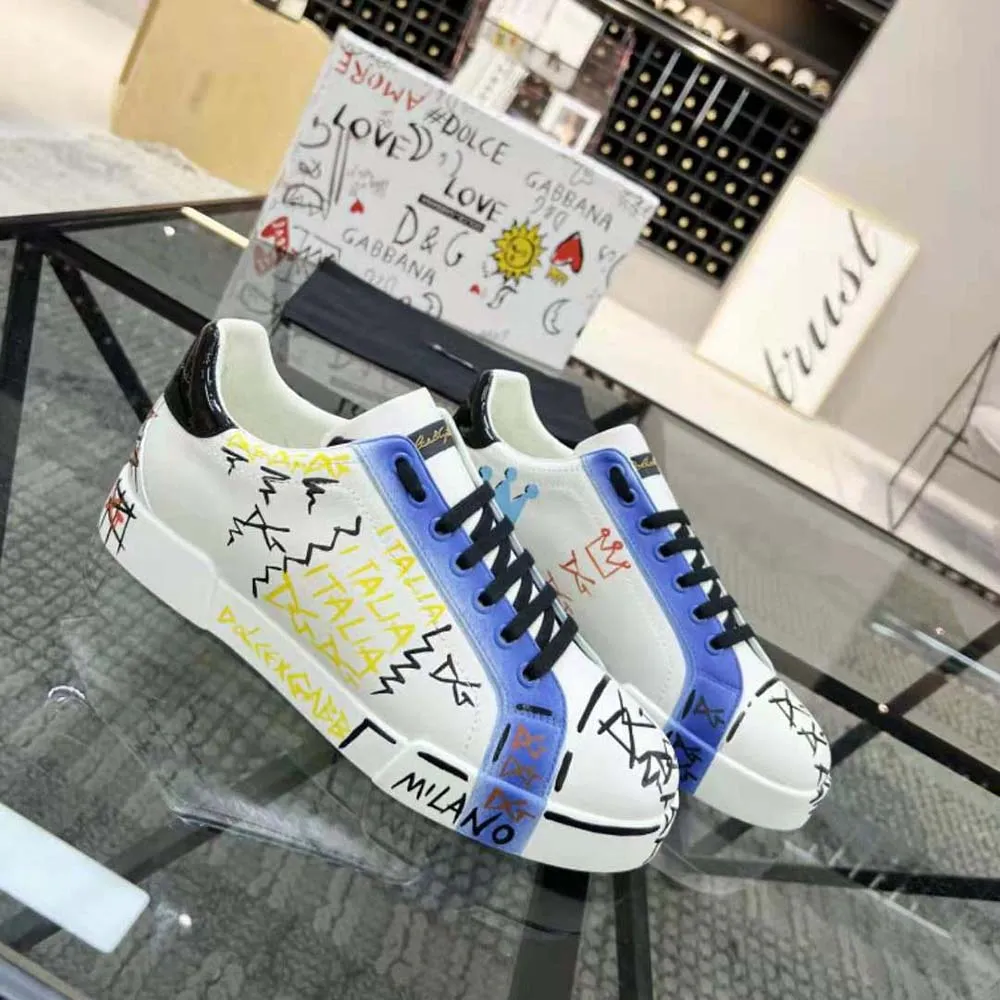 DOLCE GABBANA D&G ZAPATILLAS PORTOFINO DE EDICIóN LIMITADA UNISEXAZUL