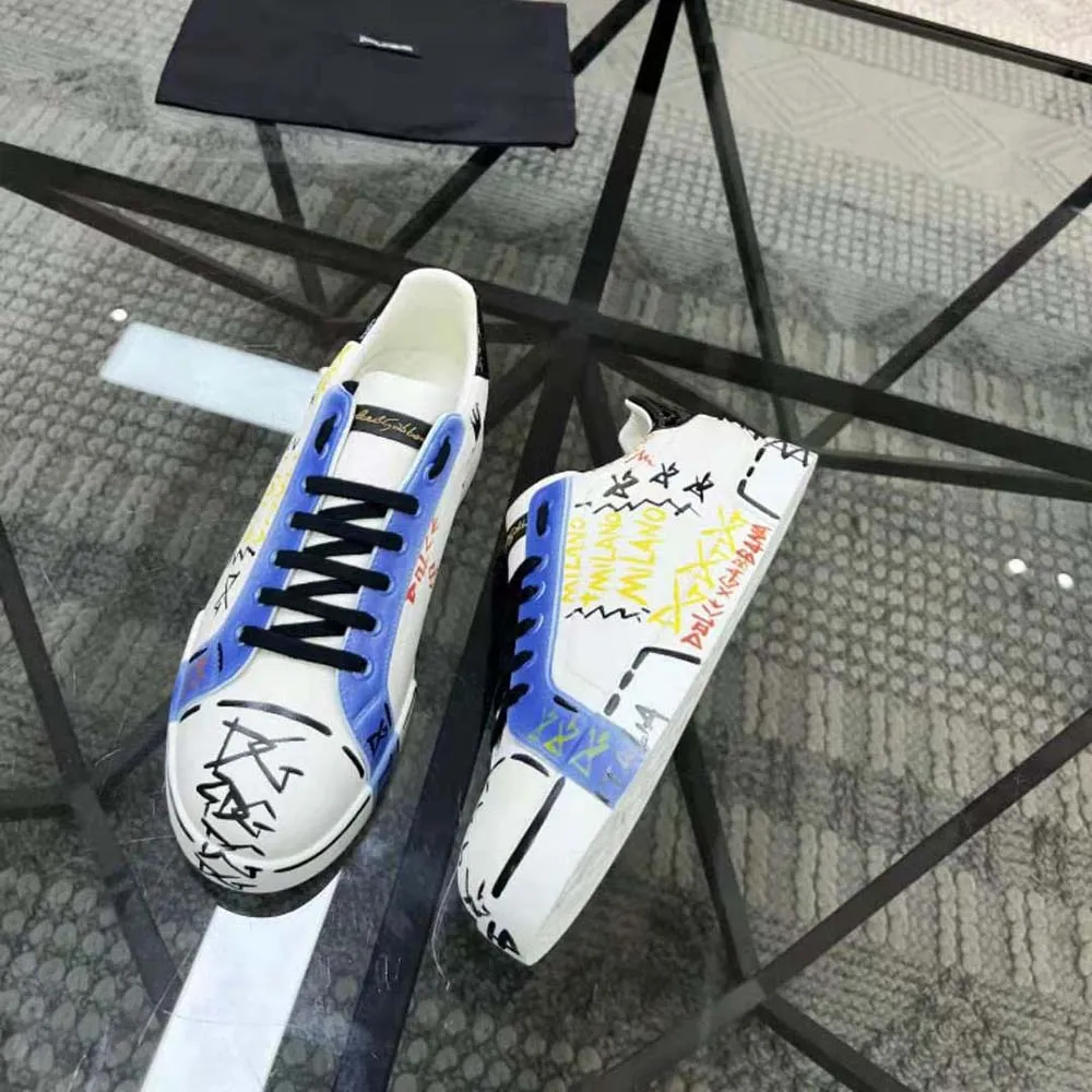 DOLCE GABBANA D&G ZAPATILLAS PORTOFINO DE EDICIóN LIMITADA UNISEXAZUL