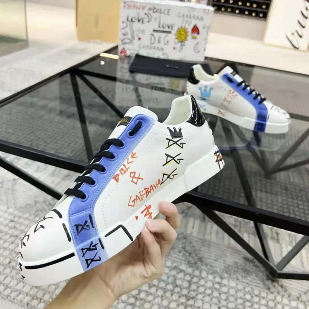 DOLCE GABBANA D&G ZAPATILLAS PORTOFINO DE EDICIóN LIMITADA UNISEXAZUL