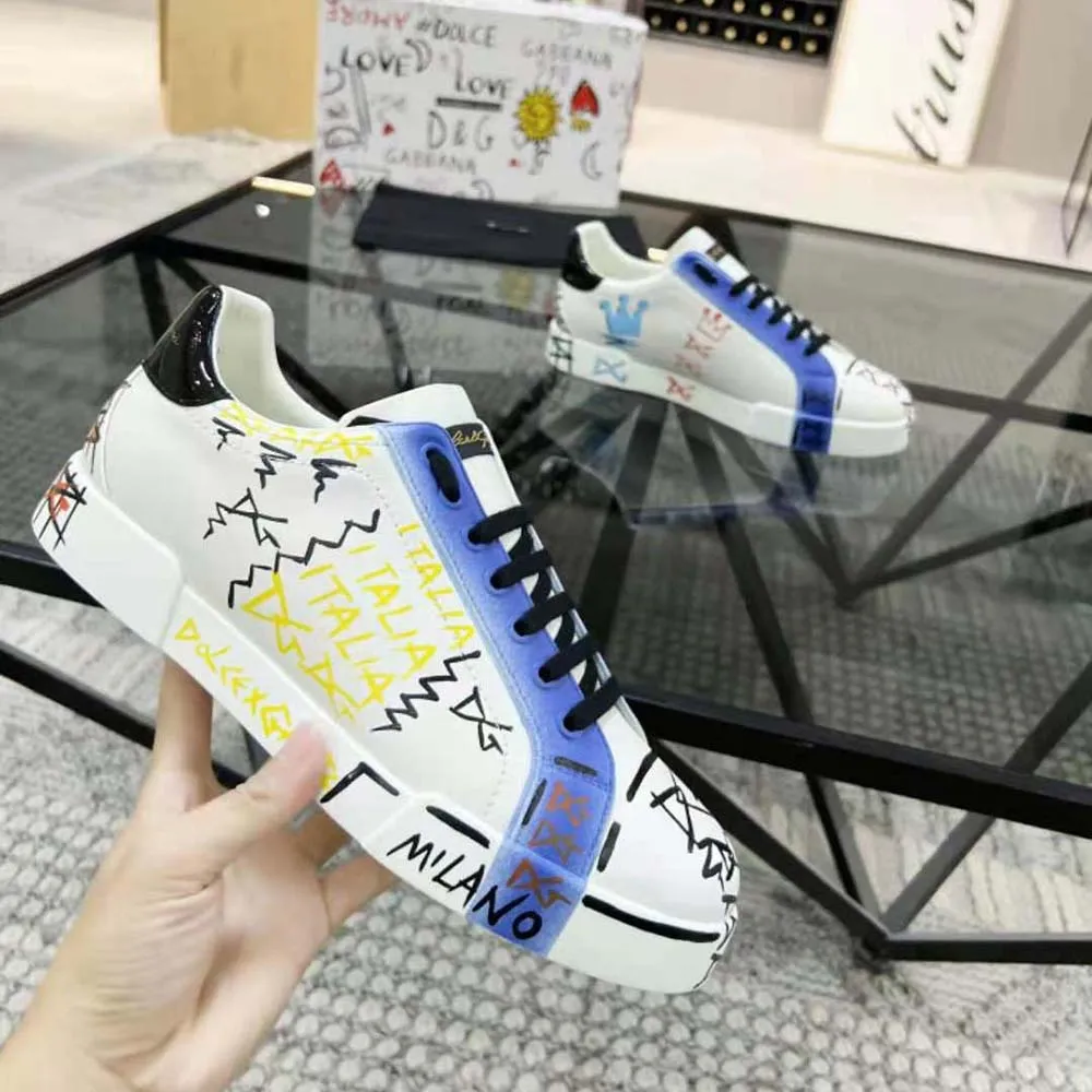 DOLCE GABBANA D&G ZAPATILLAS PORTOFINO DE EDICIóN LIMITADA UNISEXAZUL