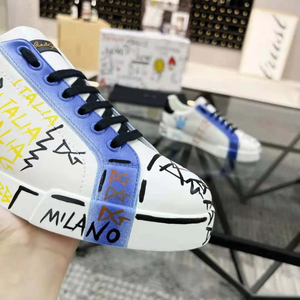 DOLCE GABBANA D&G ZAPATILLAS PORTOFINO DE EDICIóN LIMITADA UNISEXAZUL