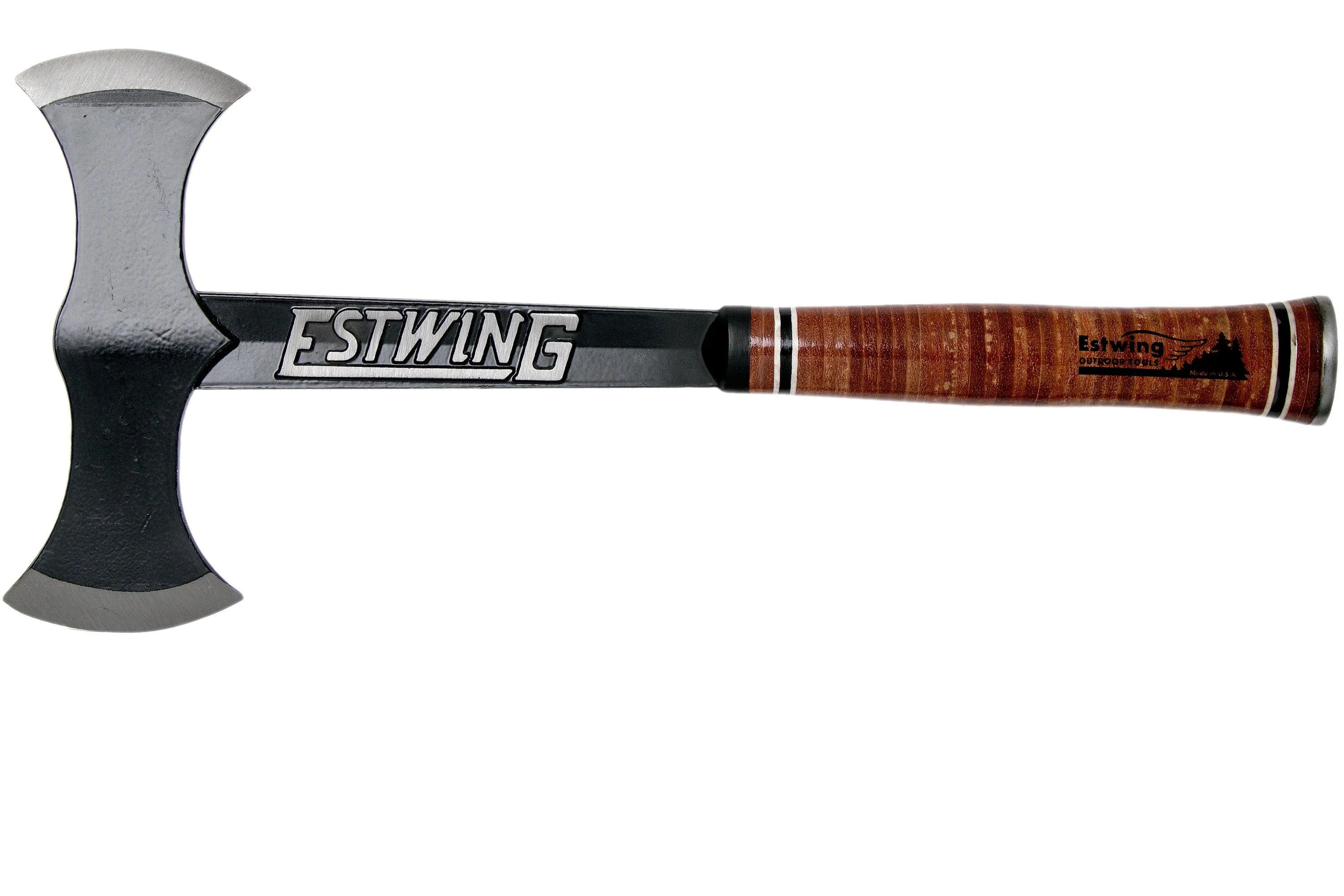 Estwing Black Eagle Leather Double Bit hacha de tiro EDBA