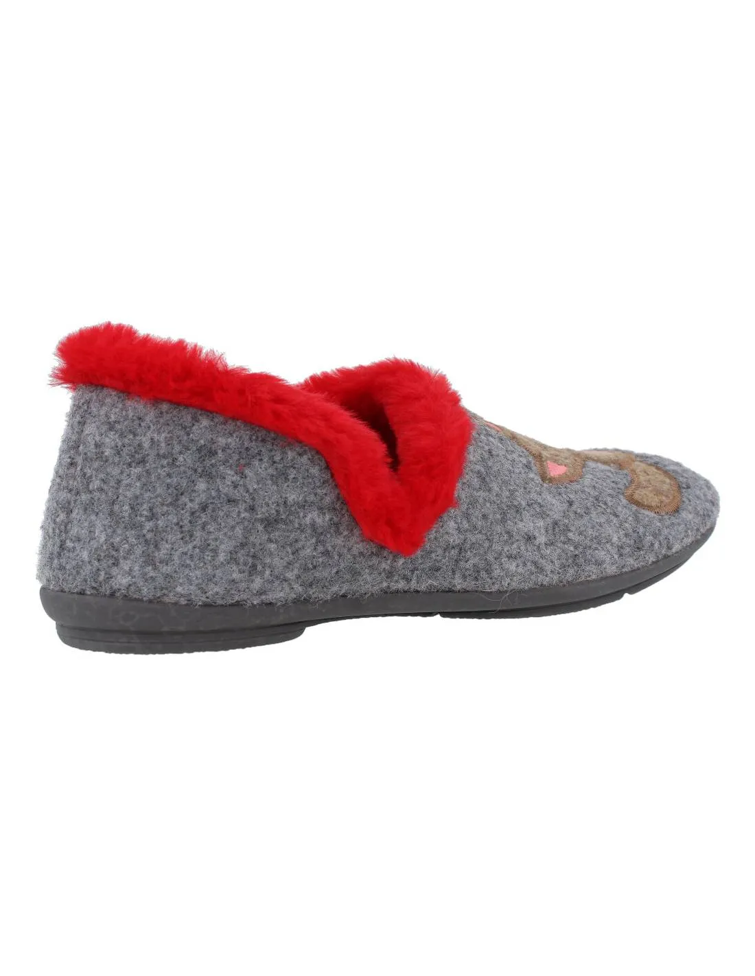 GARZóN  ZAPATILLAS CASA LOBO CAPERUCITA GRIS OSCURO