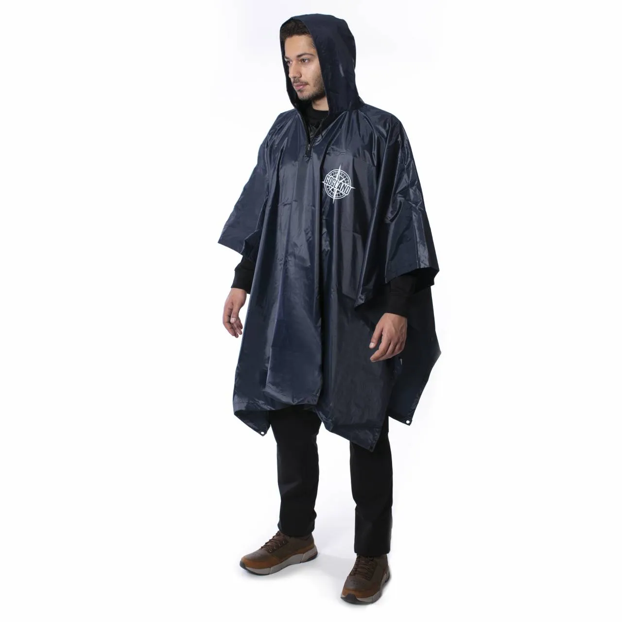 GOGLAND® Monsun Poncho de lluvia azul marino