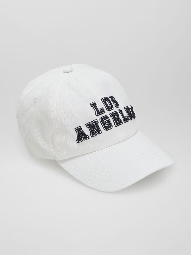 GORRA DE TELA  BLANCO