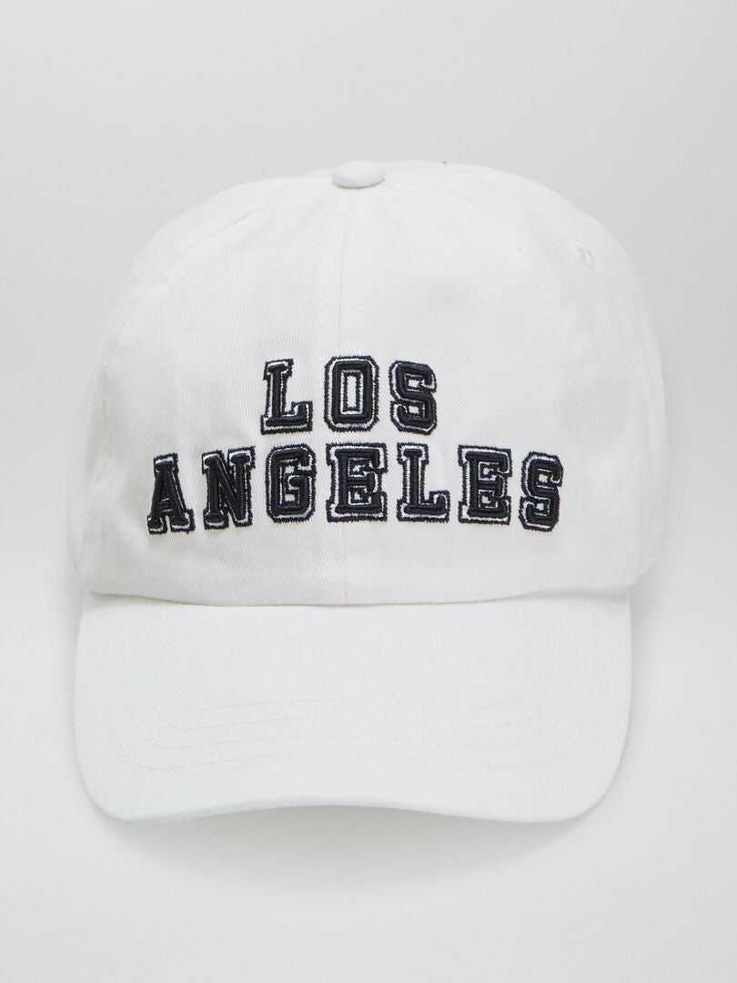 GORRA DE TELA  BLANCO