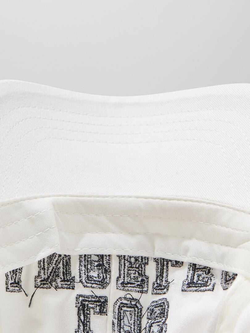 GORRA DE TELA  BLANCO