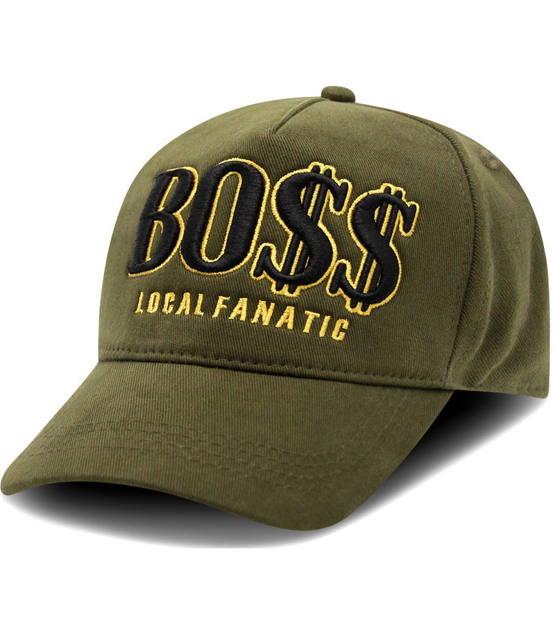 GORRA HOMBRE BO$$  VERDE