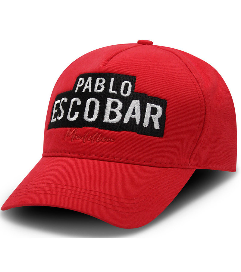 GORRA HOMBRE PABLO ESCOBAR  ROJO