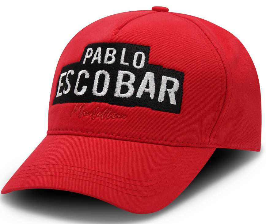 Gorra Hombre Pablo Escobar - Rojo