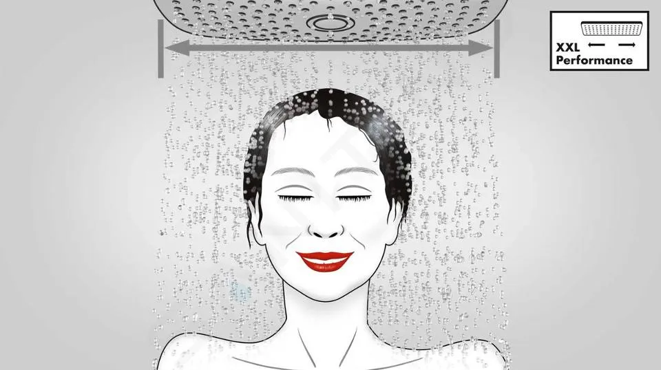 HANSGROHE PULSIFY SELECT  CABEZAL DE DUCHA ACTIVATION 105, 3 CHORROS, ECOSMART, NEGRO MATEE 24101670
