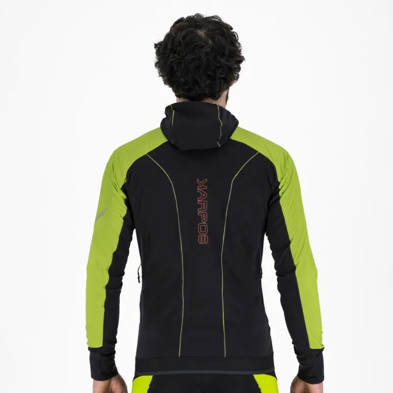 Hombres Karpos Chaqueta polar Lavaredo Winter (LIME GREEN/BLACK)