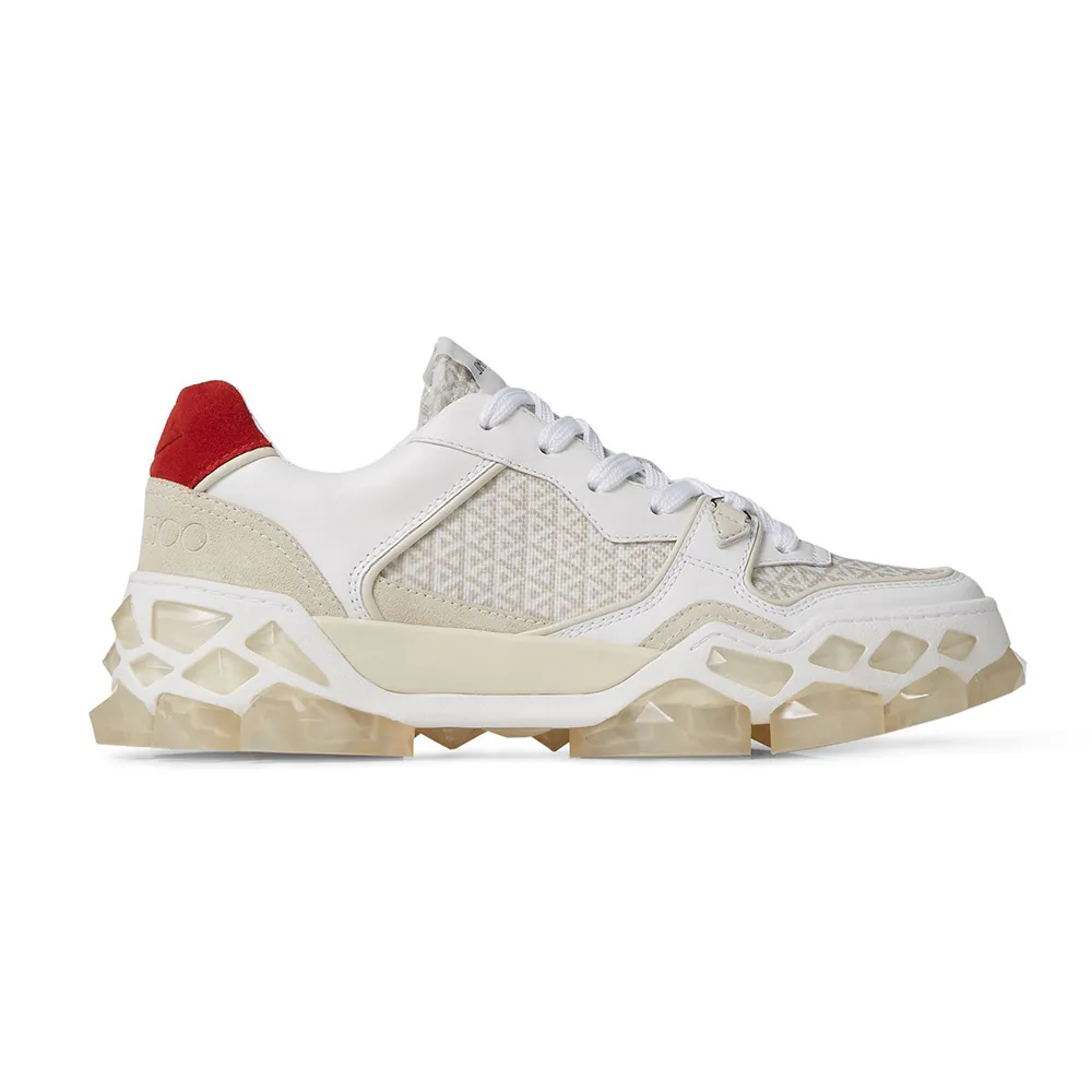 JIMMY CHOO ZAPATILLAS BAJAS DIAMOND X TRAINER/F PARA MUJERBLANCO