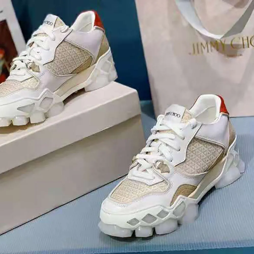 JIMMY CHOO ZAPATILLAS BAJAS DIAMOND X TRAINER/F PARA MUJERBLANCO