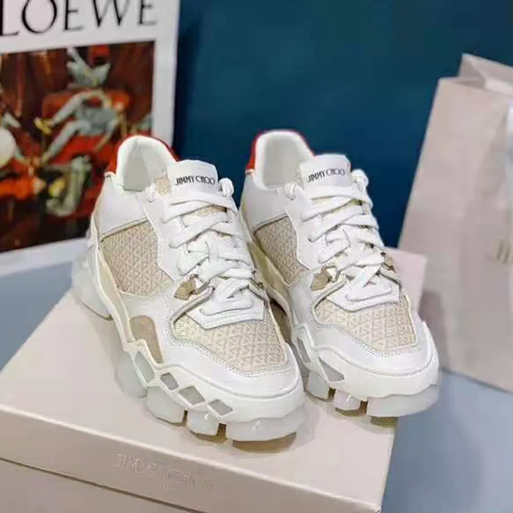 JIMMY CHOO ZAPATILLAS BAJAS DIAMOND X TRAINER/F PARA MUJERBLANCO