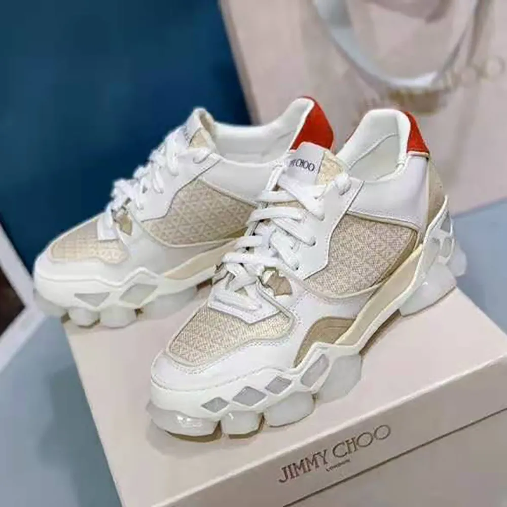 JIMMY CHOO ZAPATILLAS BAJAS DIAMOND X TRAINER/F PARA MUJERBLANCO