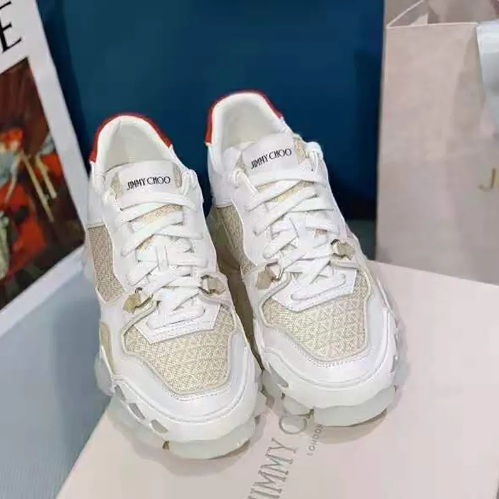 JIMMY CHOO ZAPATILLAS BAJAS DIAMOND X TRAINER/F PARA MUJERBLANCO