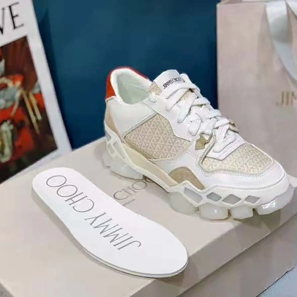 JIMMY CHOO ZAPATILLAS BAJAS DIAMOND X TRAINER/F PARA MUJERBLANCO