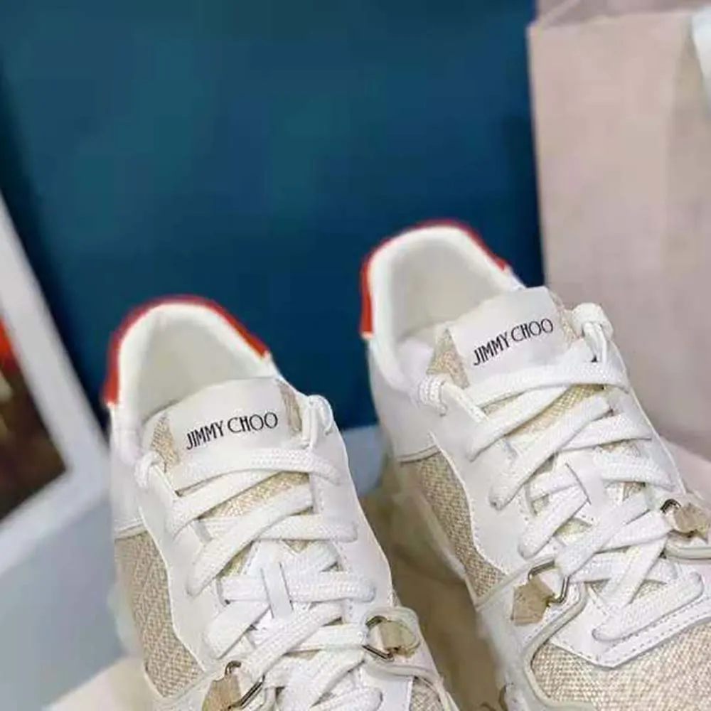 JIMMY CHOO ZAPATILLAS BAJAS DIAMOND X TRAINER/F PARA MUJERBLANCO