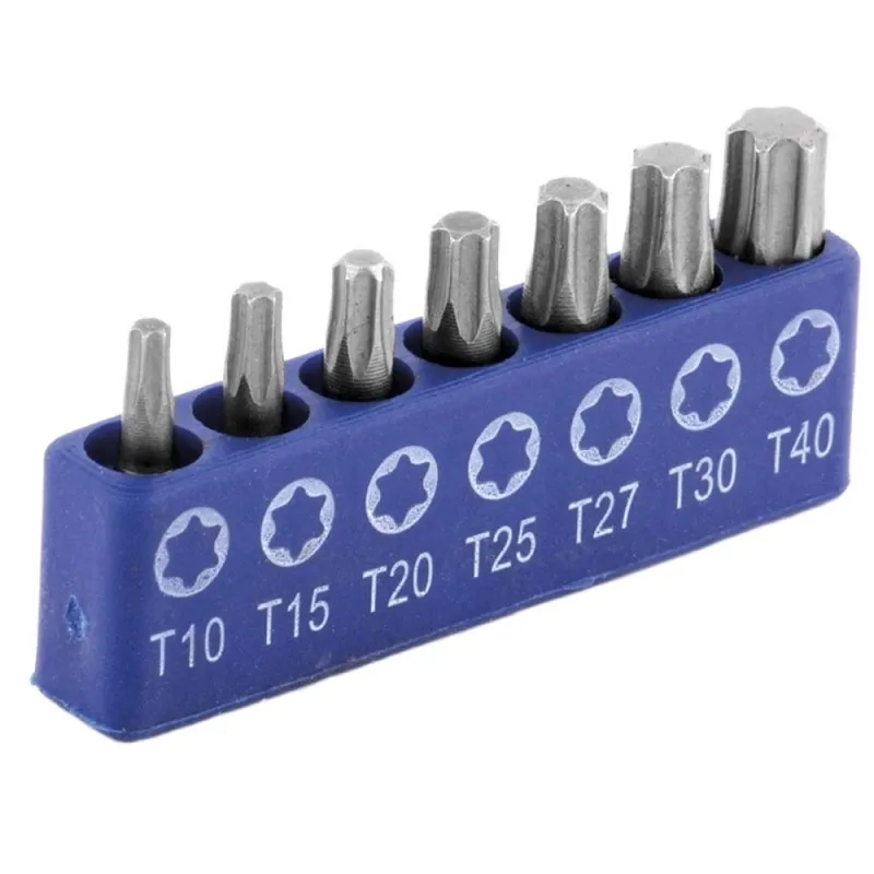 JUEGO DE PUNTAS 2" TORX DESARMADOR 7 PIEZAS  TC1253 TOOLCRAFT