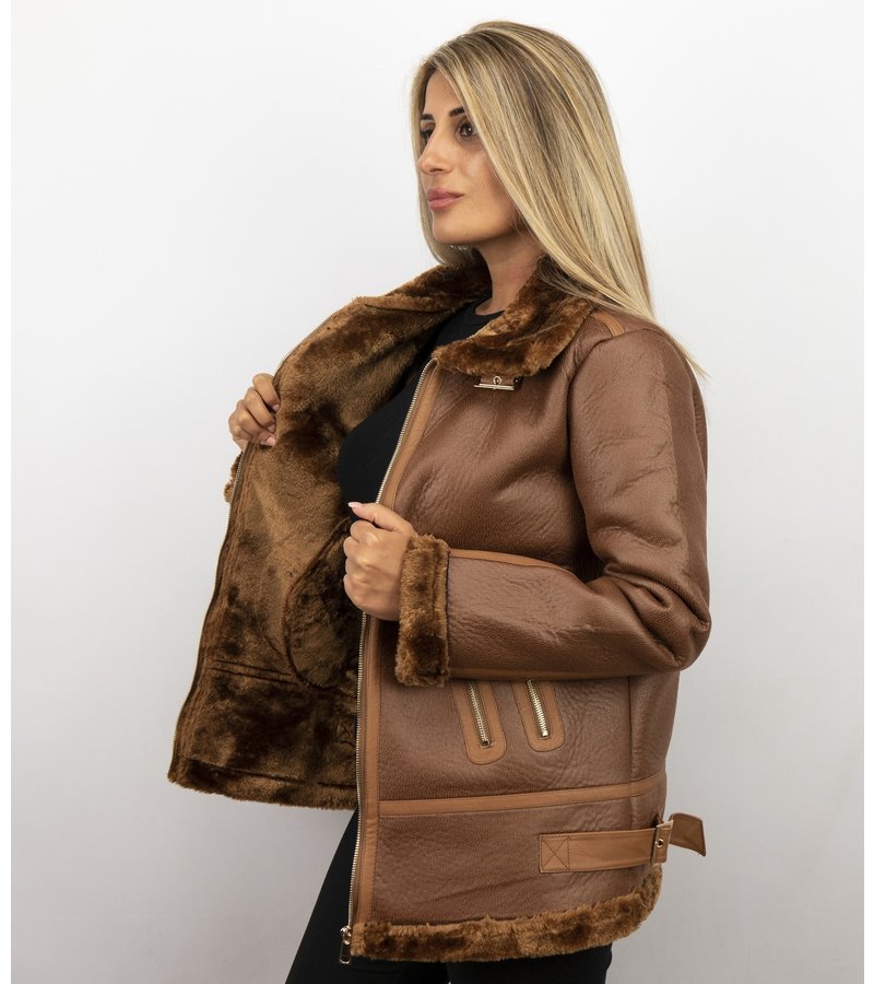 LAMMY COAT LADIES  CHAQUETA DE INVIERNO MUJERES  MARRóN