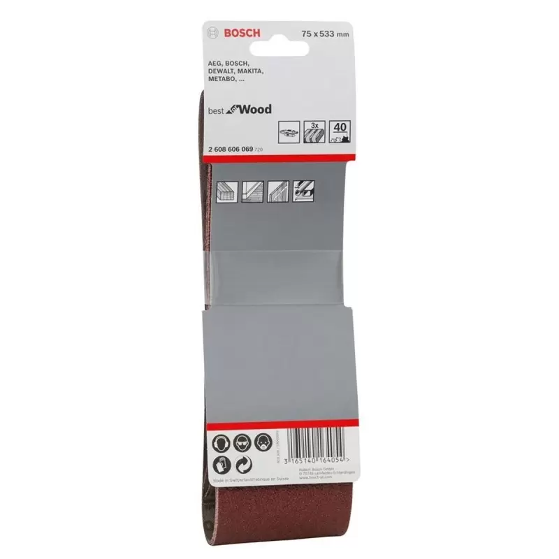 Lija de Banda 3X21" Grano 40 X3U Best for Wood