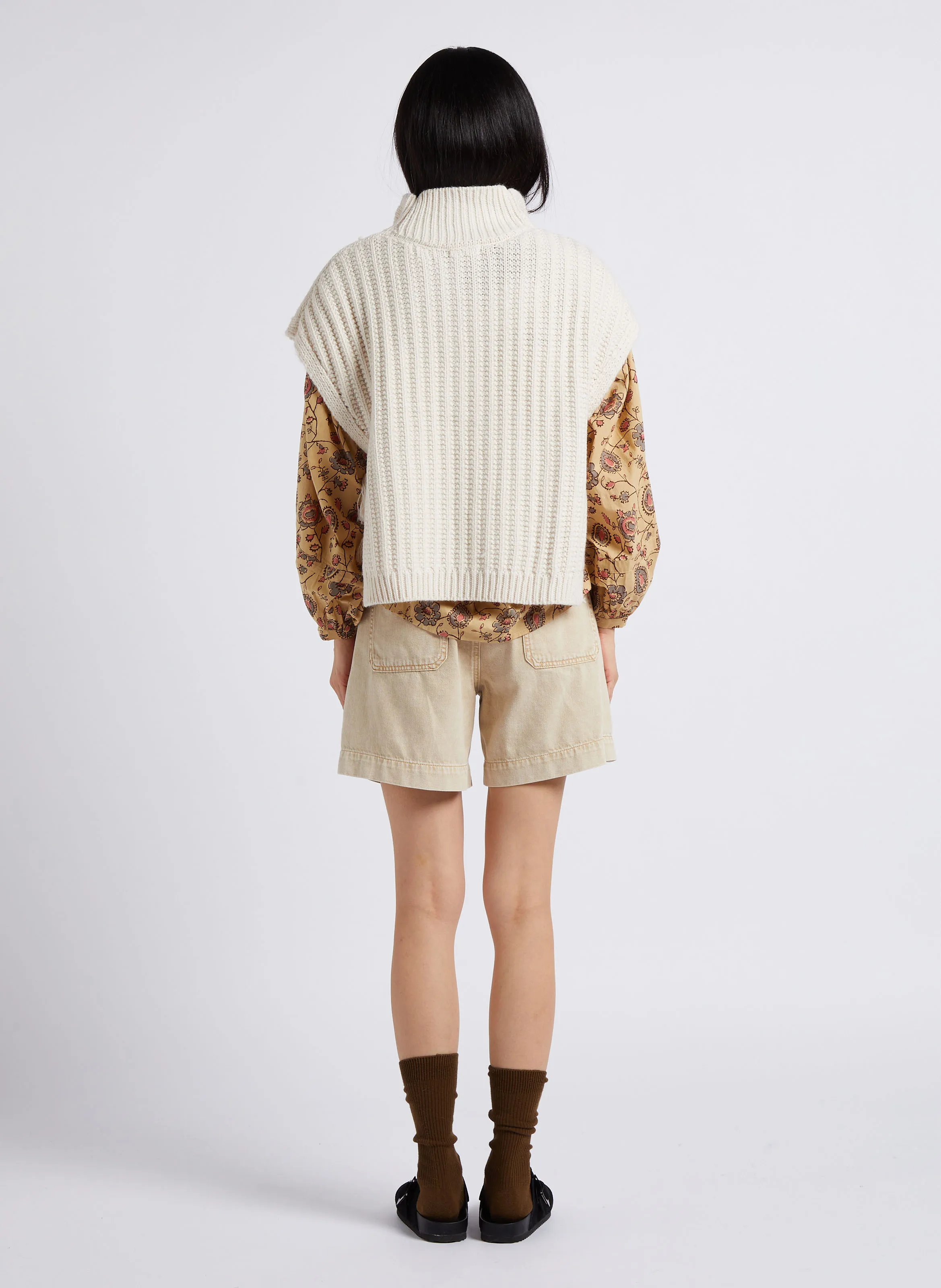 LOUISE MISHA SONG  CHAQUETA CON CUELLO ALTO EN BEIGE