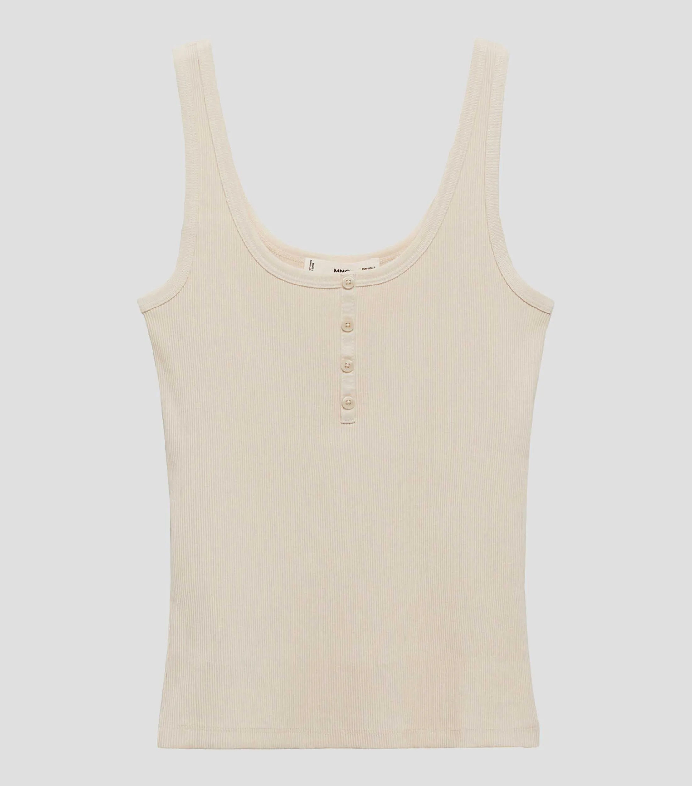Mango Top Sin Mangas Mujer