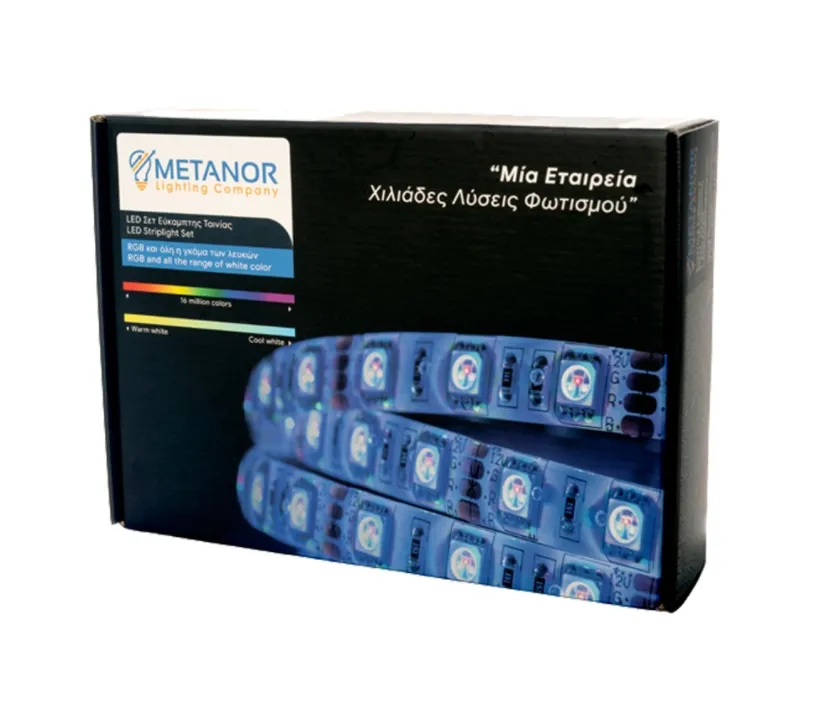 METANOR MTN2630 JUEGO DE CINTAS LED 4.8W / M IP20 RGB LONGITUD 2 X 5 METROS