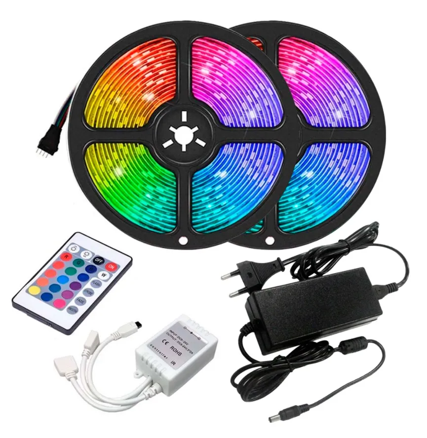 METANOR MTN2630 JUEGO DE CINTAS LED 4.8W / M IP20 RGB LONGITUD 2 X 5 METROS