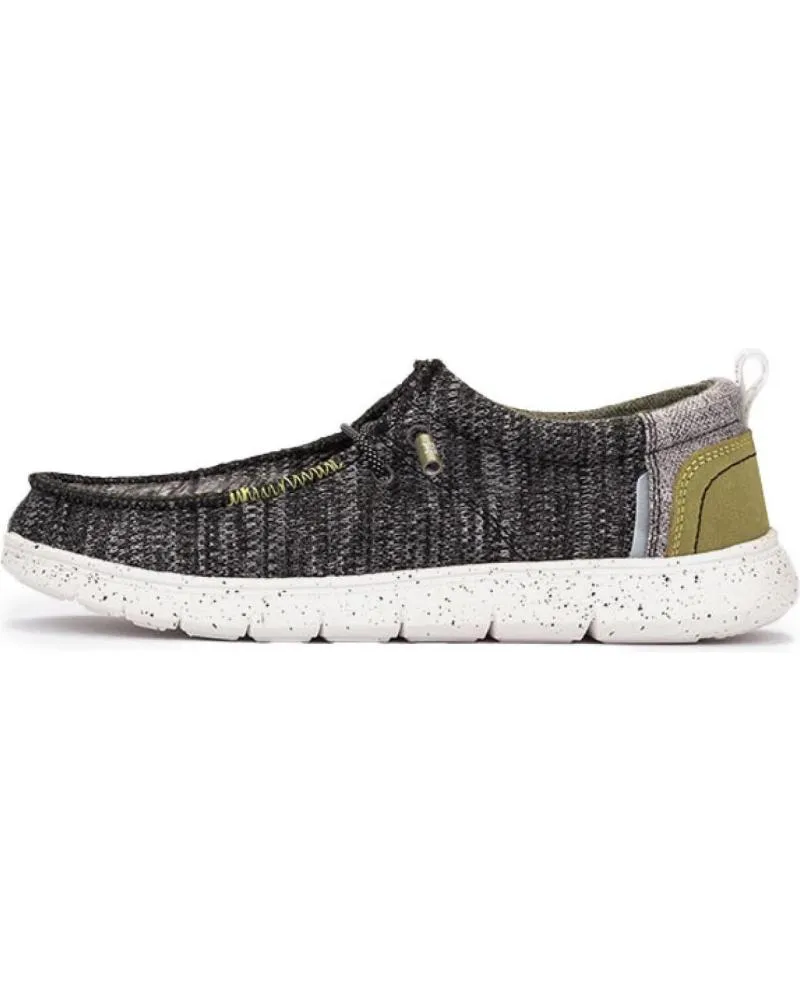 NAUTICOS DE HOMBRE MEROHE ZAPATILLAS NEGROPISTACHO DE HOMBRE NEGROBLANCO