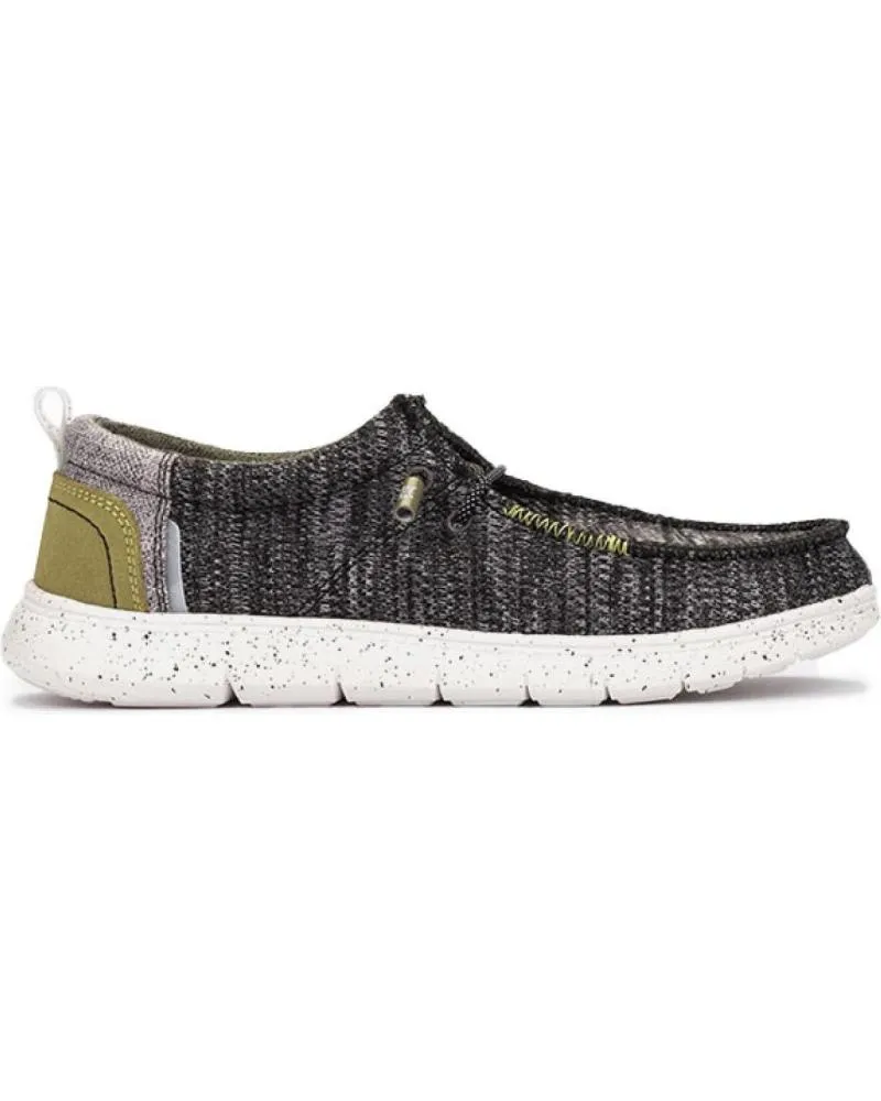 NAUTICOS DE HOMBRE MEROHE ZAPATILLAS NEGROPISTACHO DE HOMBRE NEGROBLANCO
