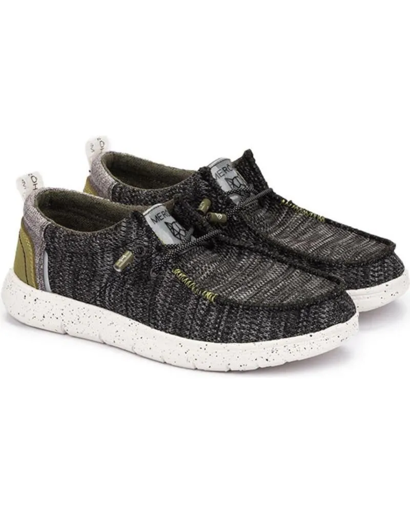 NAUTICOS DE HOMBRE MEROHE ZAPATILLAS NEGROPISTACHO DE HOMBRE NEGROBLANCO