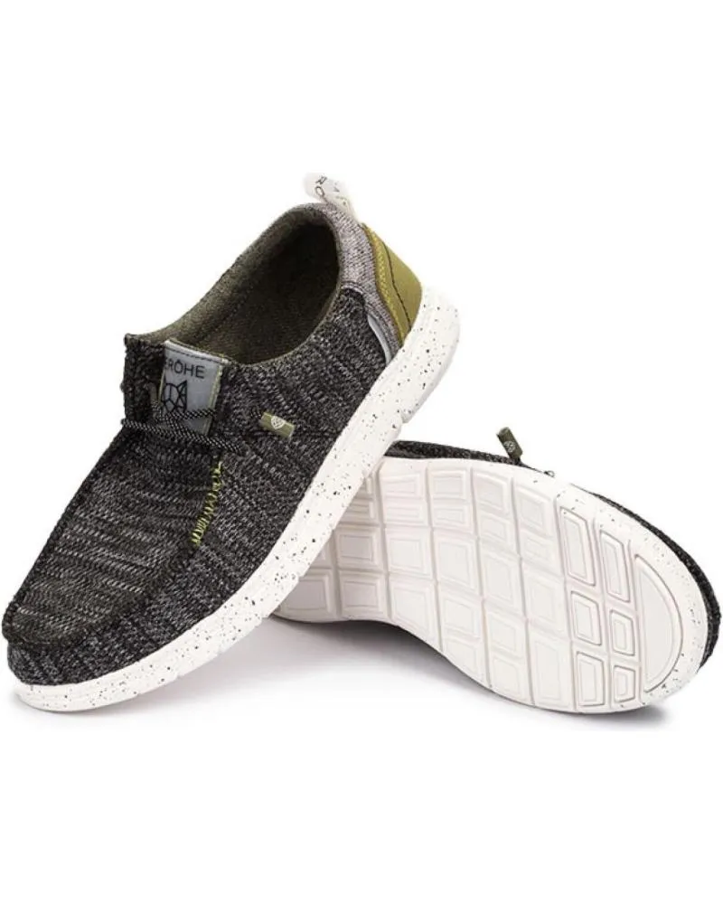 NAUTICOS DE HOMBRE MEROHE ZAPATILLAS NEGROPISTACHO DE HOMBRE NEGROBLANCO