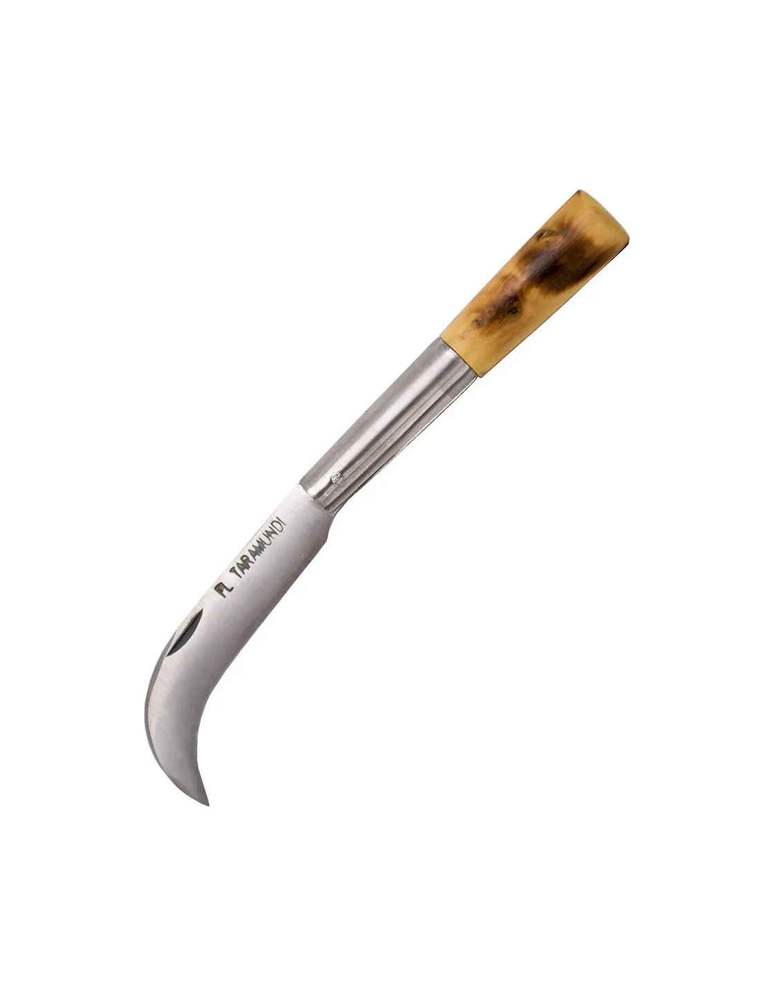 Navaja Artesanal Taramundi, punta curva, madera de boj (16,5 cm.)