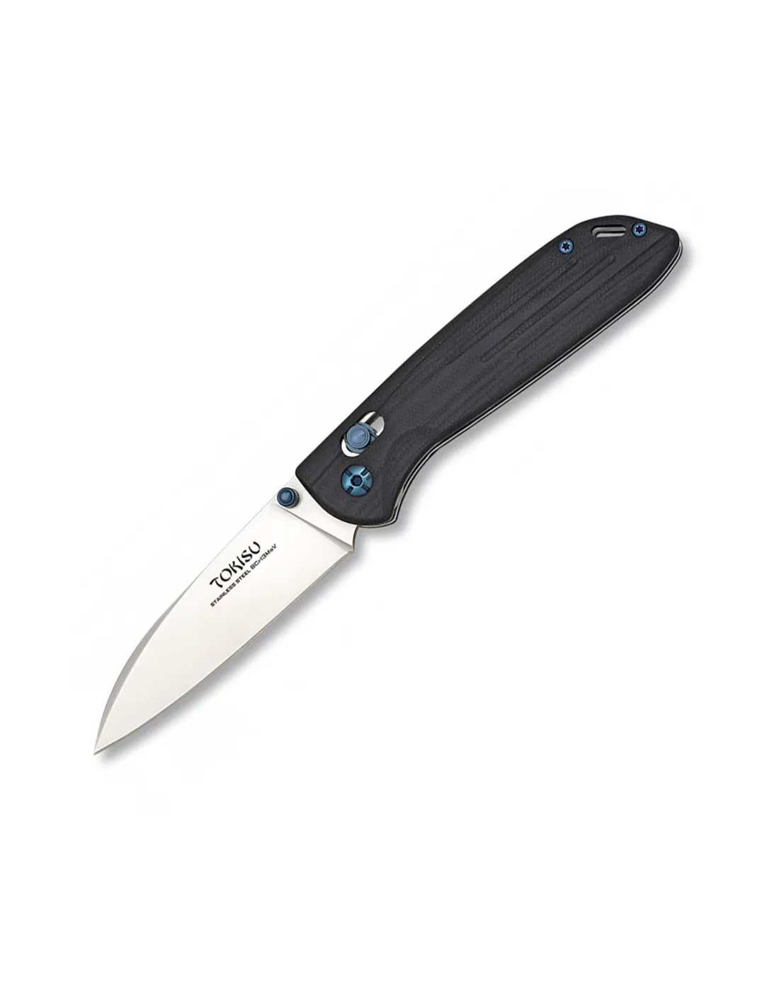 Navaja hoja acero satinado CNC y mango G10. TOKISU