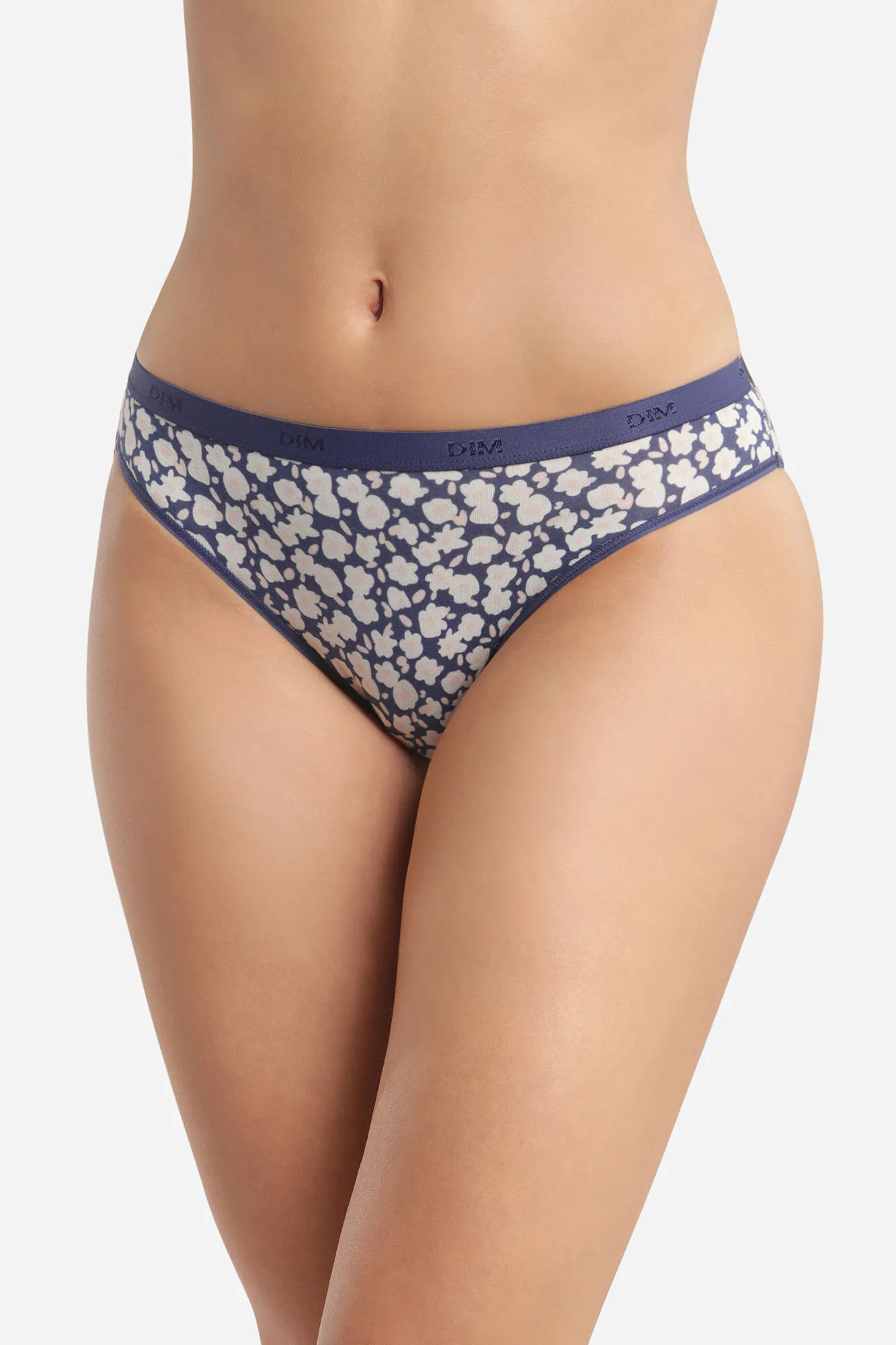 Pack de 3 bragas de algodón elástico estampado flores