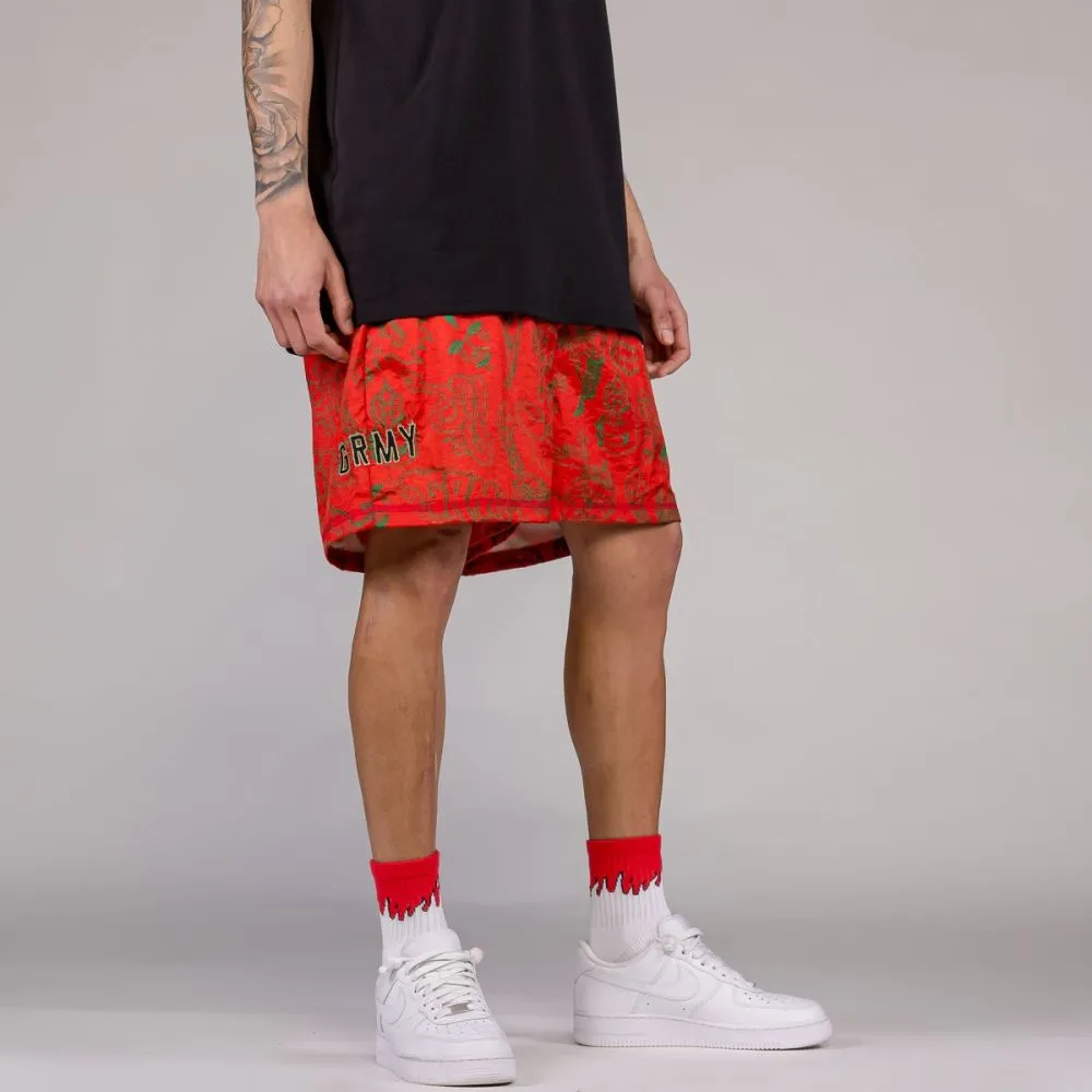 PANTALÓN CORTO GRIMEY THE TOUGHEST SATIN  RED | SPRING 23
