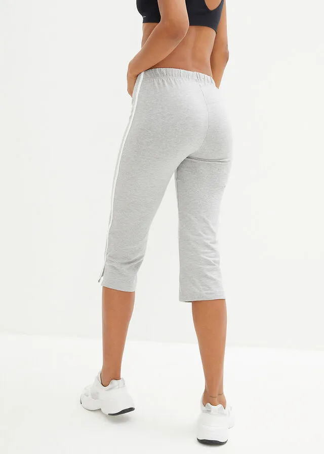 PANTALóN CAPRI DEPORTIVO, PITILLO (2 UNIDADES) NEGROGRIS CLARO JASPEADO