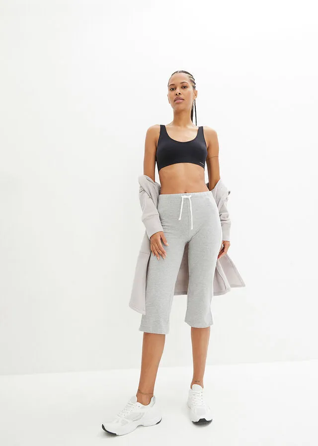 PANTALóN CAPRI DEPORTIVO, PITILLO (2 UNIDADES) NEGROGRIS CLARO JASPEADO