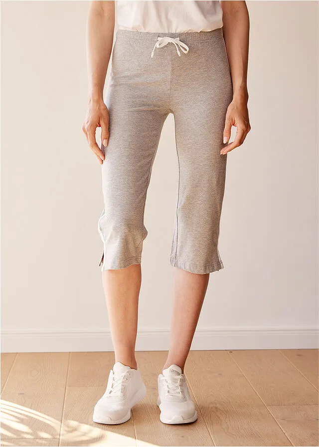 PANTALóN CAPRI DEPORTIVO, PITILLO (2 UNIDADES) NEGROGRIS CLARO JASPEADO