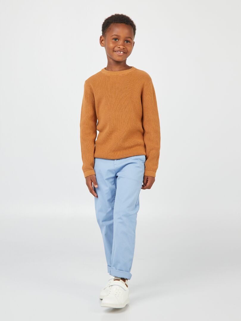 PANTALóN CHINO SLIM  AZUL