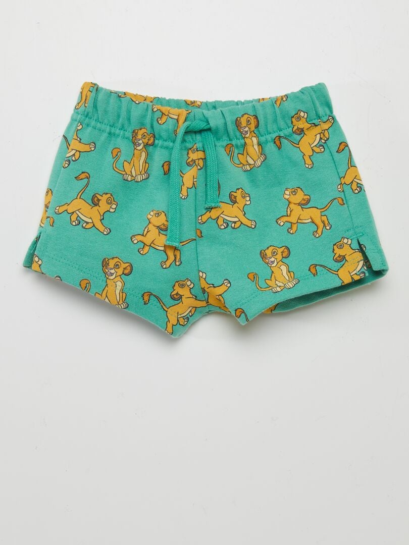 PANTALóN CORTO DE ALGODóN 'STITCH'  VERDE