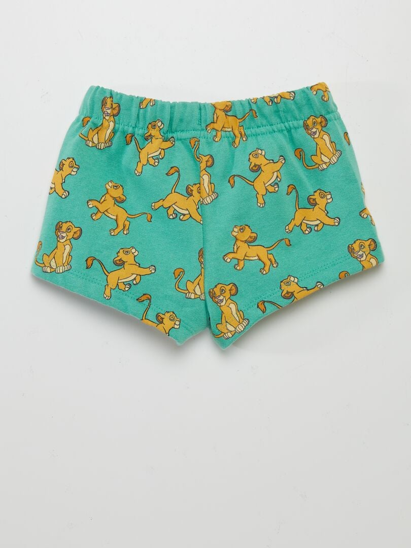 PANTALóN CORTO DE ALGODóN 'STITCH'  VERDE