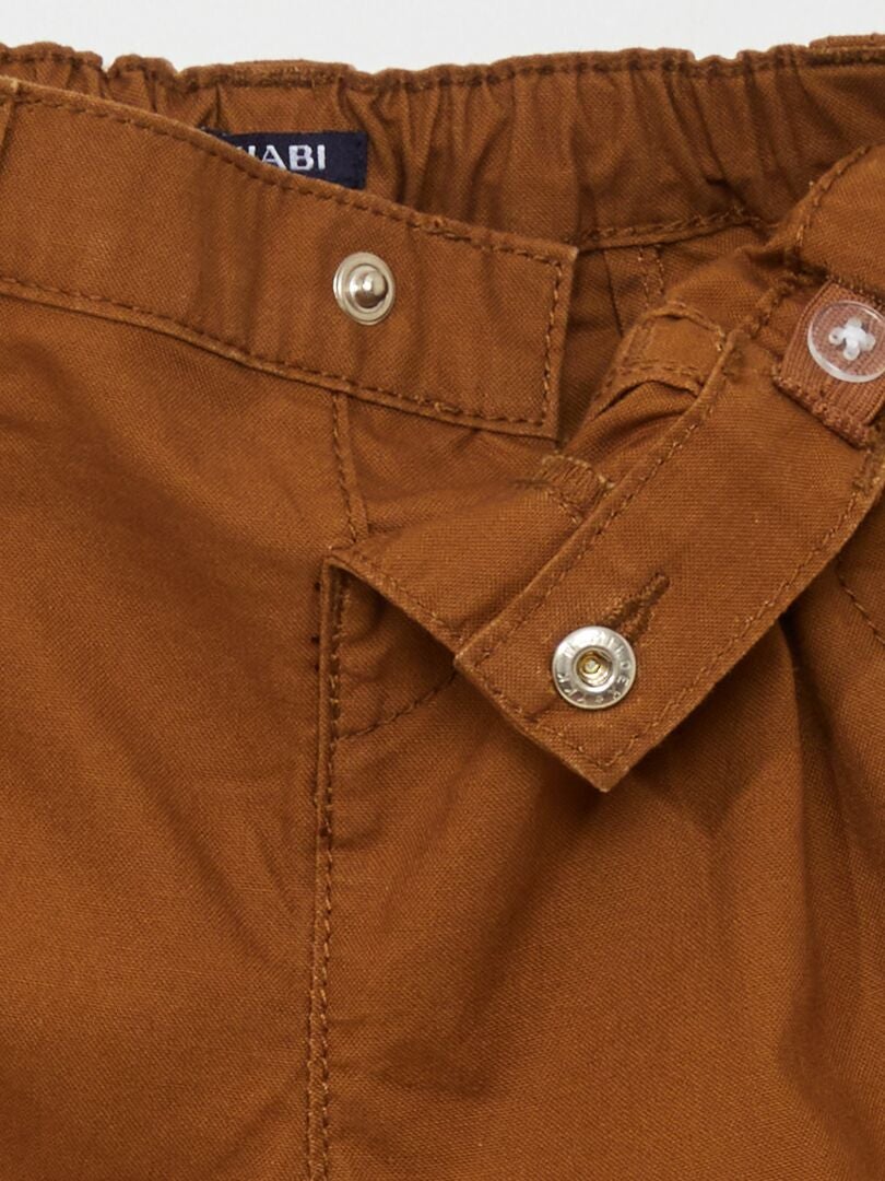 PANTALóN DE ALGODóN  MARRON
