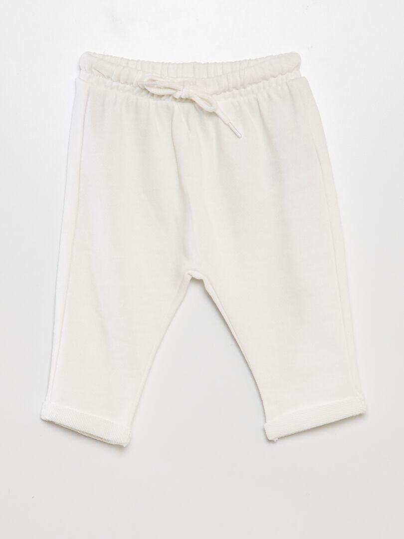 PANTALóN DE JOGGING  BLANCO