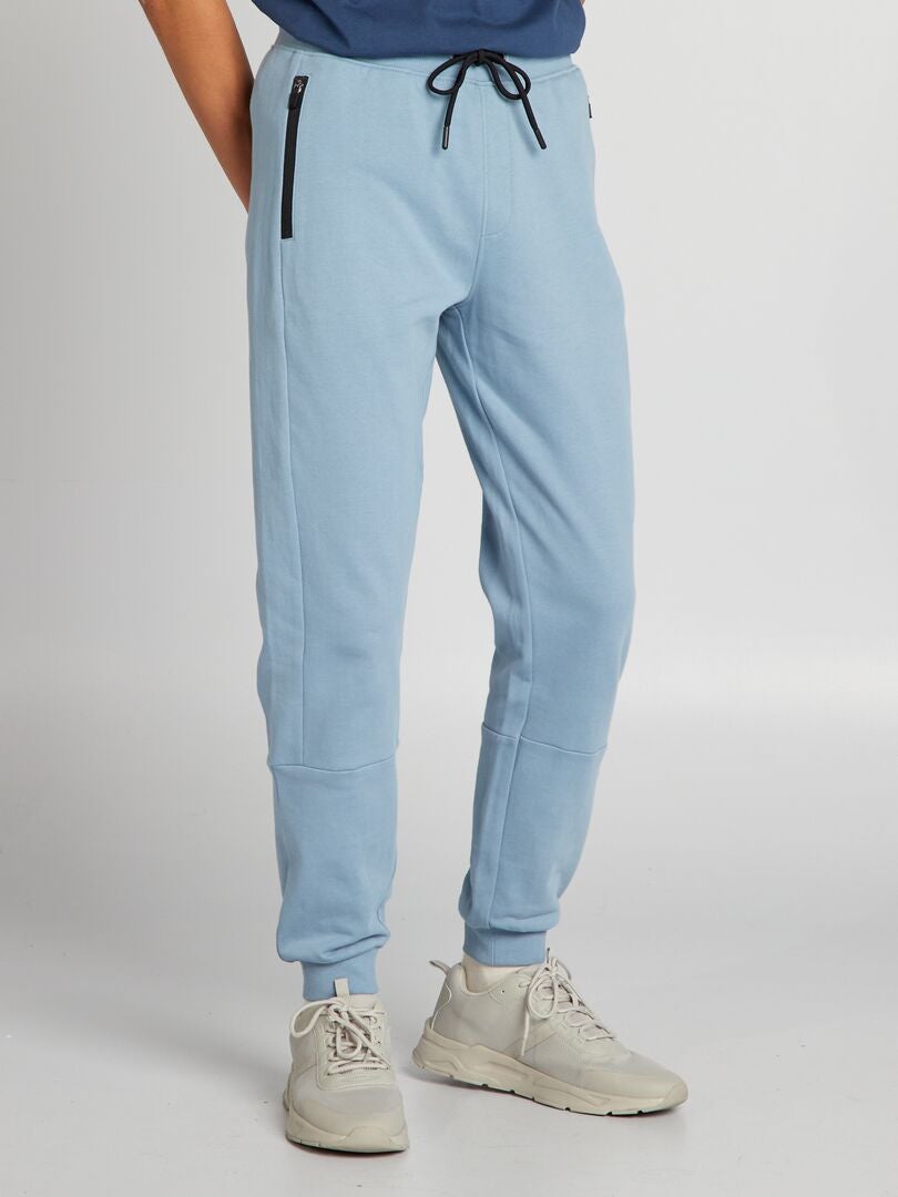 PANTALóN DE JOGGING CON DETALLES A CONTRASTE  AZUL