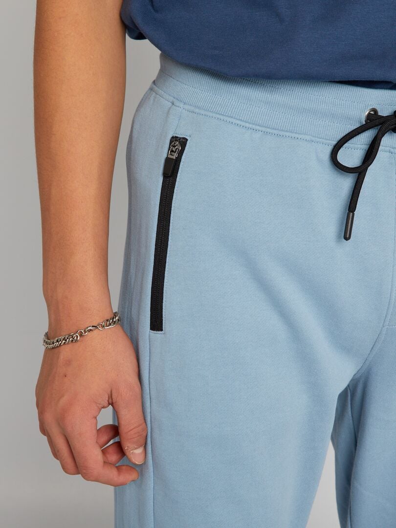 PANTALóN DE JOGGING CON DETALLES A CONTRASTE  AZUL