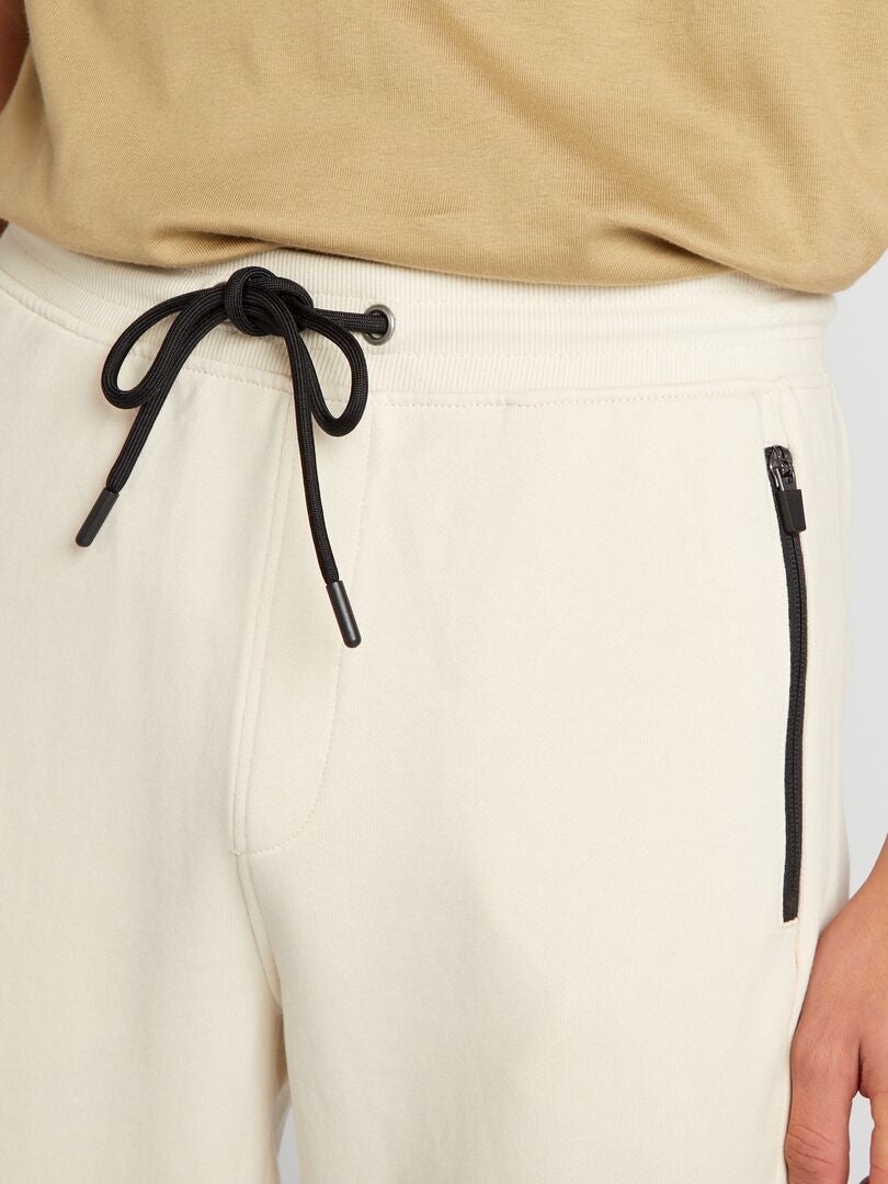 PANTALóN DE JOGGING CON DETALLES A CONTRASTE  BEIGE